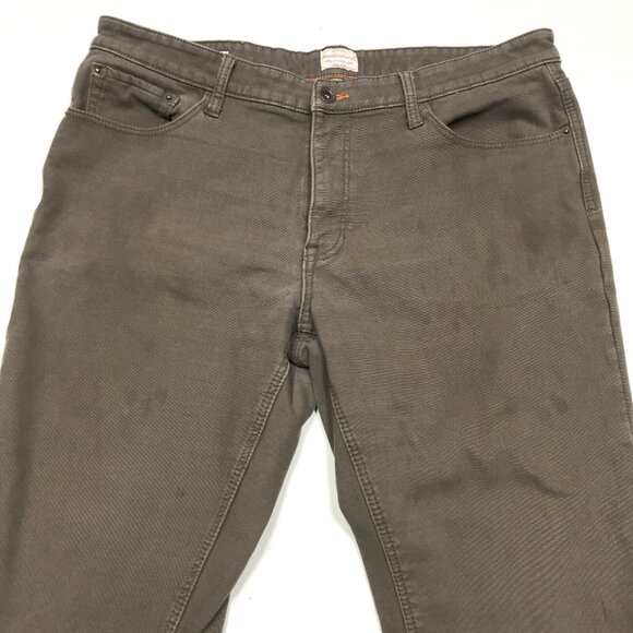 Weatherproof Vintage Regular Fleece Lined Brown Flat Front Pants Mens 40x30 - Picture 6 of 7